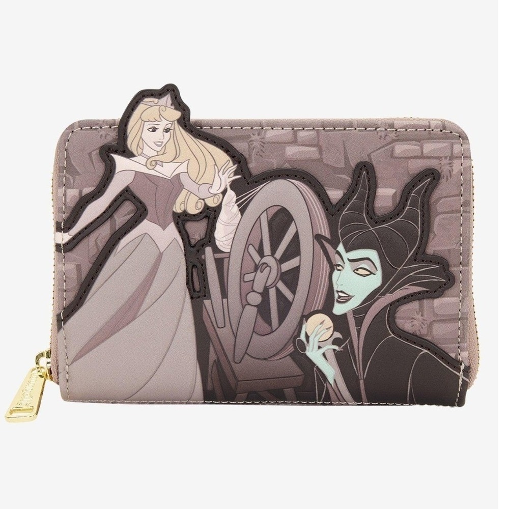 NEW Loungefly Disney Sleeping‎ Beauty Aurora & Maleficent Whimsigoth Wallet